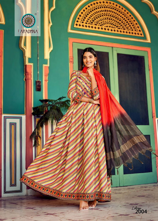 Aradhna Lehriya 2 Festive Wear Wholesale Anarkali Kurti With Dupatta Collection